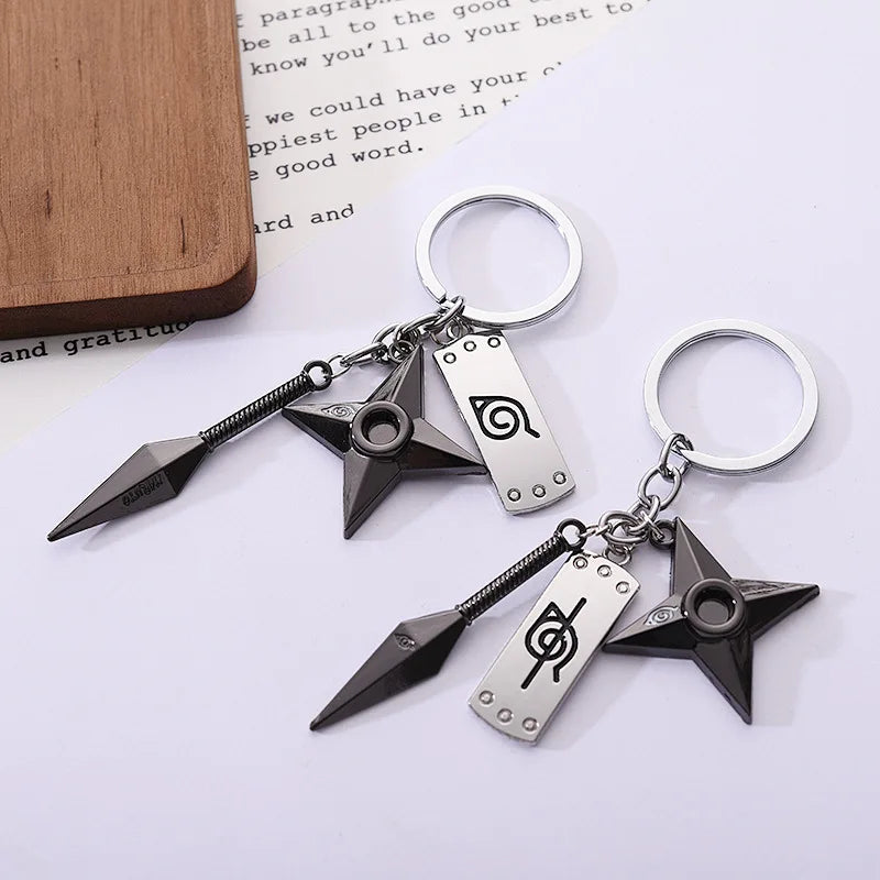 Naruto Kunai & Shuriken Keychains