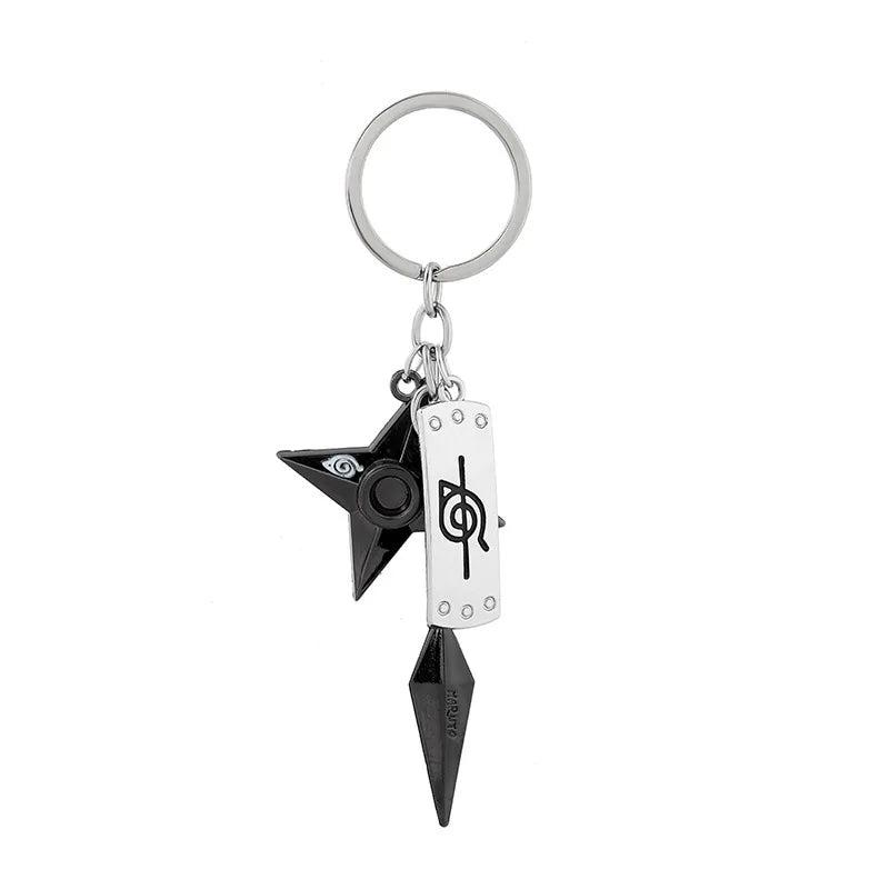 Naruto Kunai & Shuriken Keychains