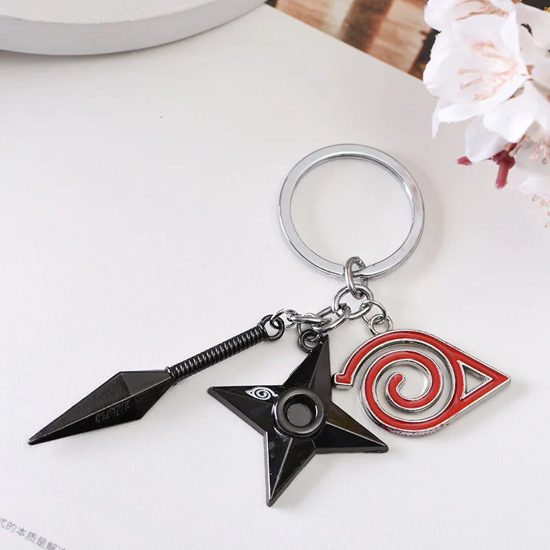 Naruto Kunai & Shuriken Keychains