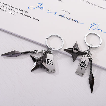 Naruto Kunai & Shuriken Keychains